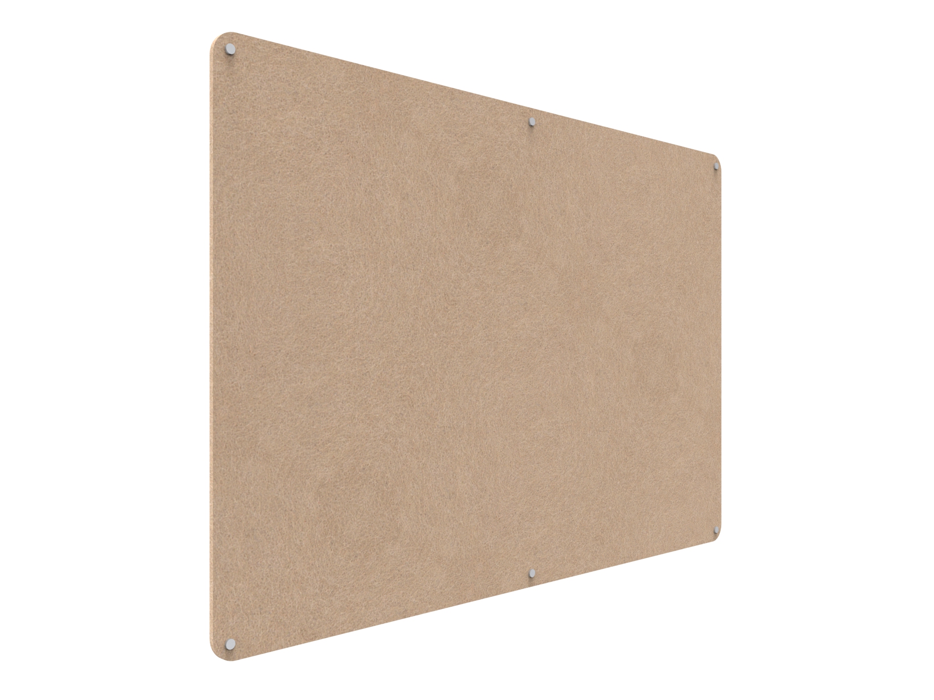Acouline Frameless Pinboard - 1800mm x 1200mm x 12mm T - in Clay 370 - Image 2