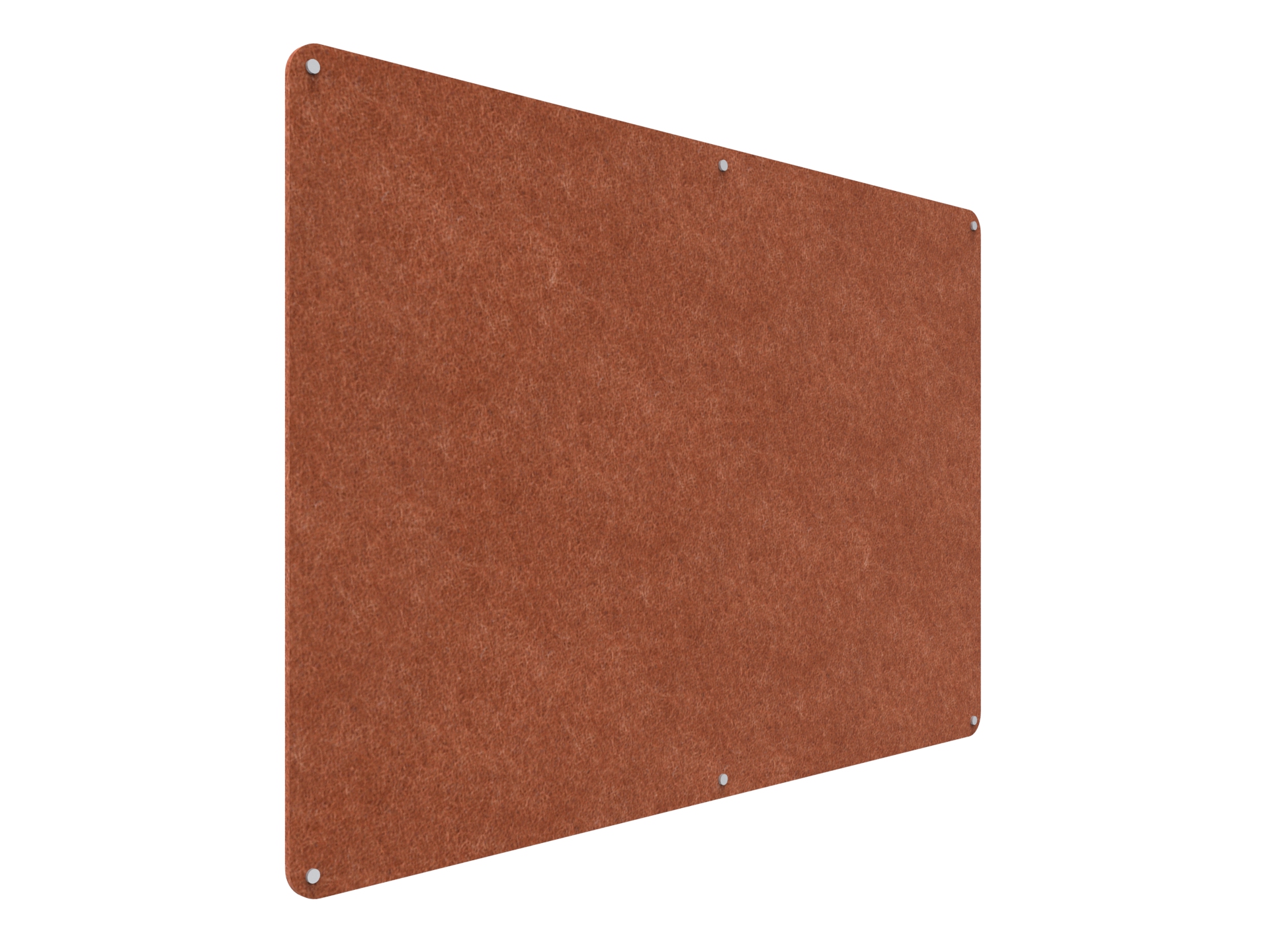 Acouline Frameless Pinboard - 1800mm x 1200mm x 12mm T - in Ember 120 - Image 2