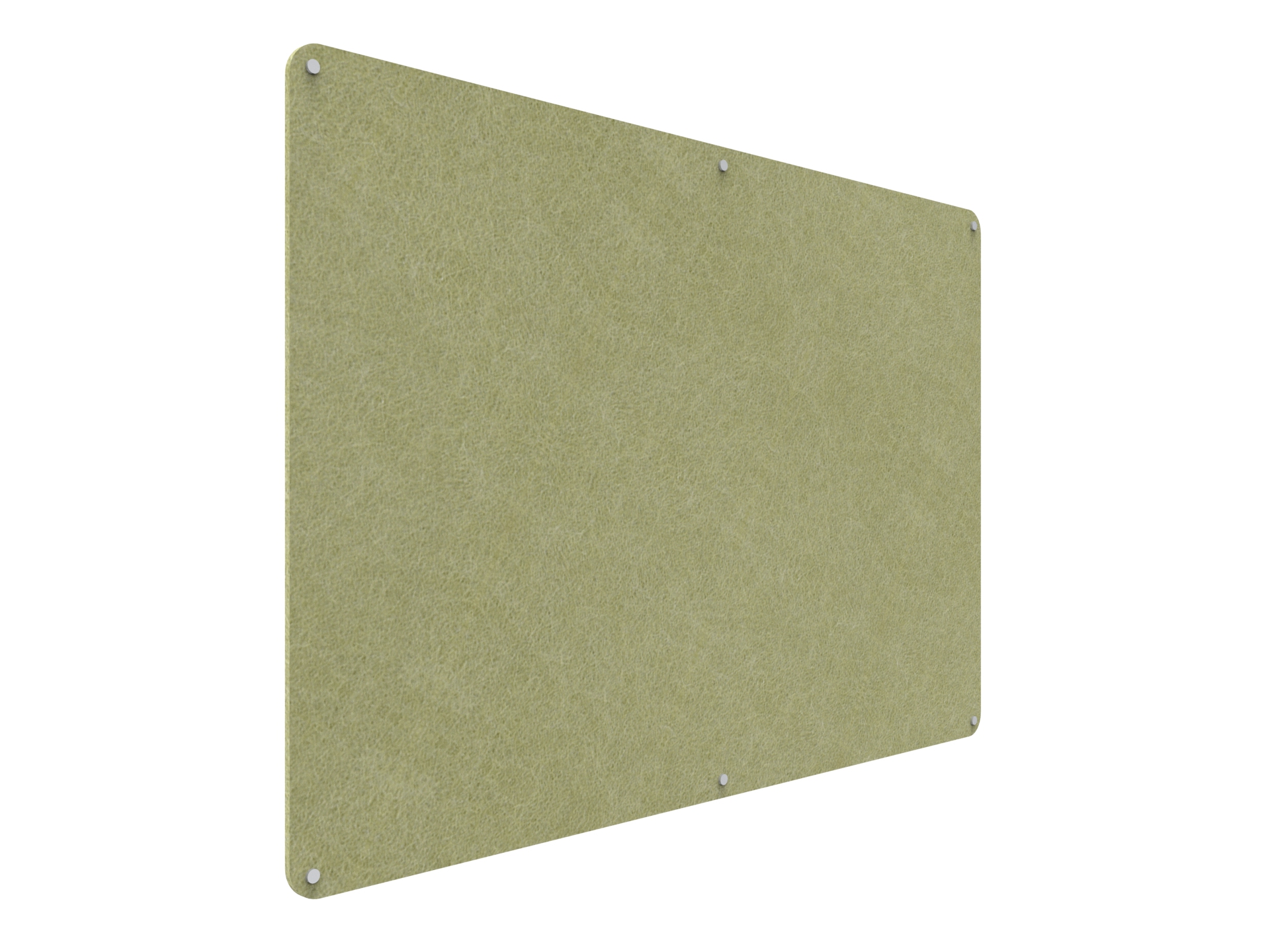 Acouline Frameless Pinboard - 1800mm x 1200mm x 12mm T - in Fern 420 - Image 2