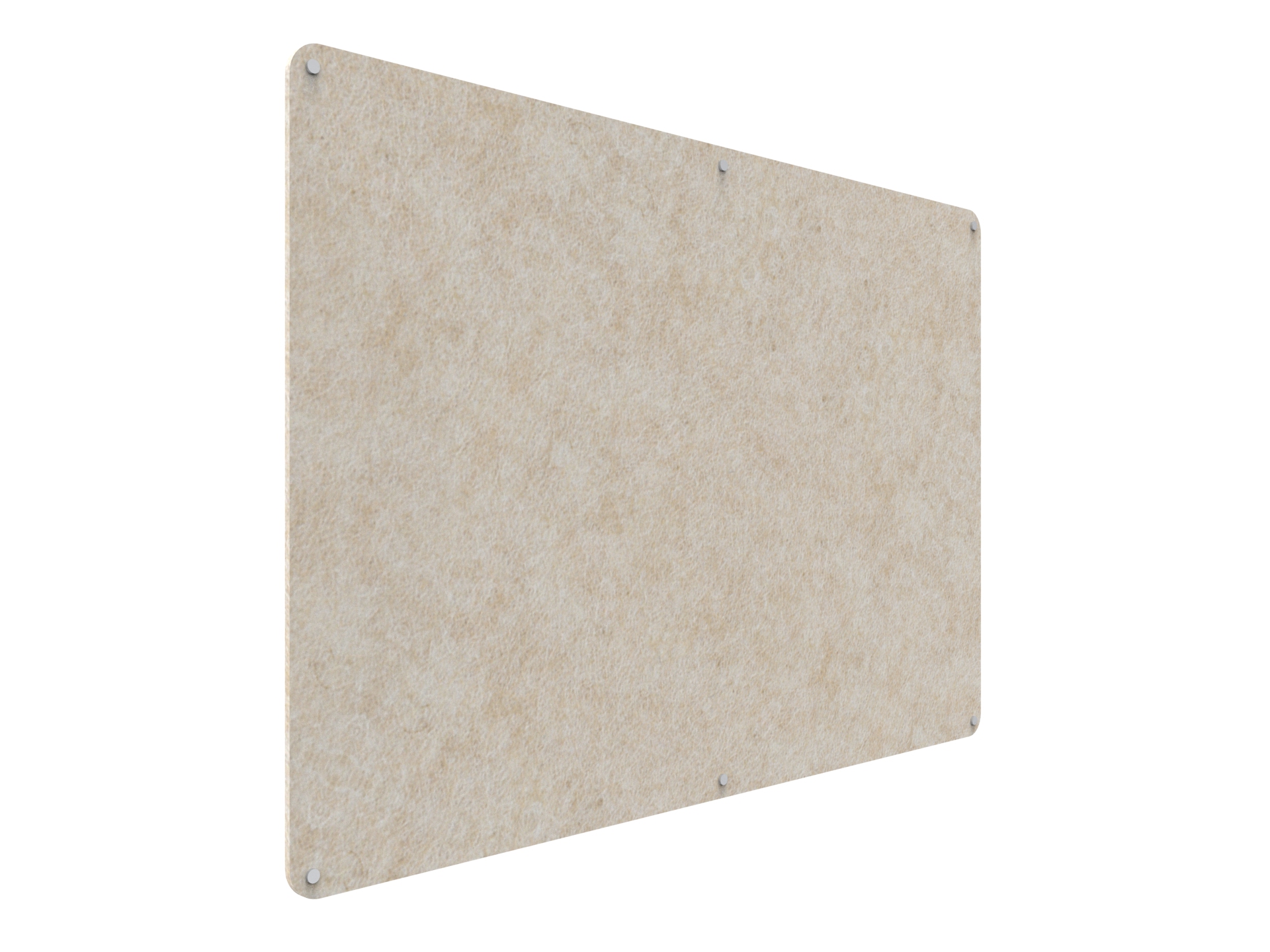 Acouline Frameless Pinboard - 1800mm x 1200mm x 12mm T - in Truffle 080 - Image 2