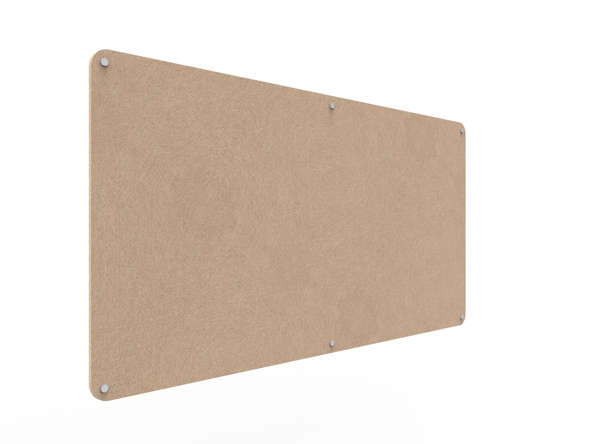 Acouline Frameless Pinboard - 1800mm x 900mm x 12mm T - in Clay 370 - Image 2