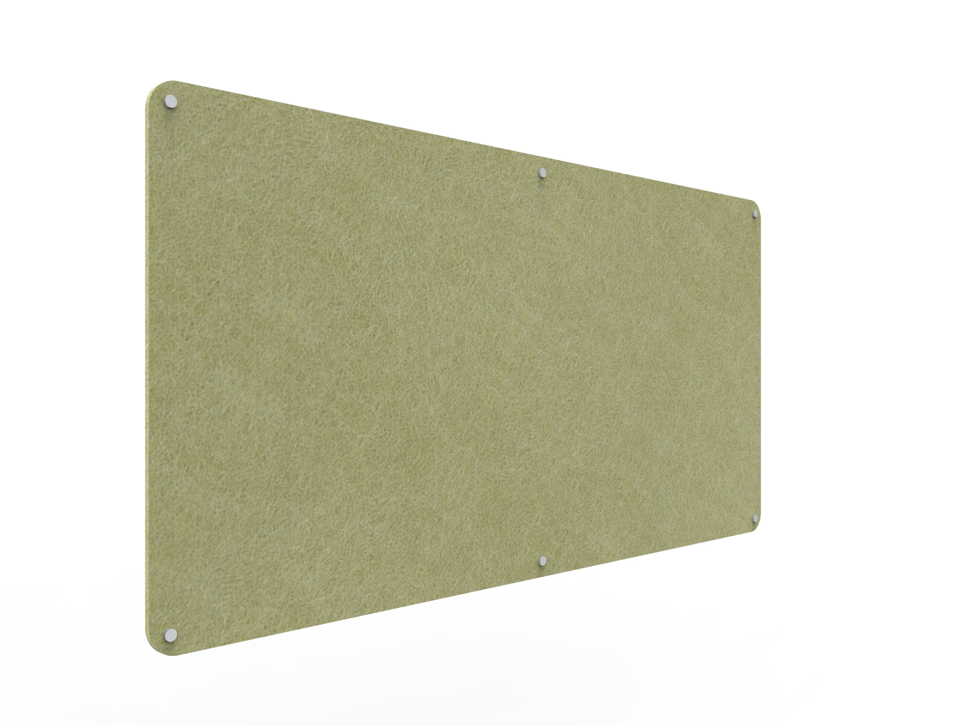Acouline Frameless Pinboard - 1800mm x 900mm x 12mm T - in Fern 420 - Image 2