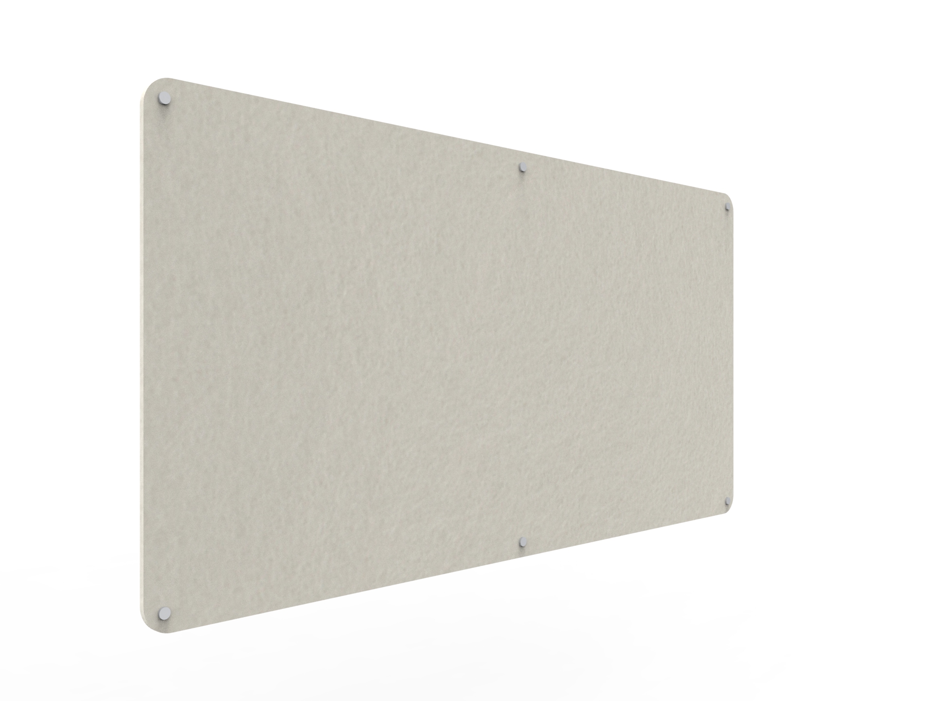 Acouline Frameless Pinboard - 1800mm x 900mm x 12mm T - in Frost 380 - Image 2