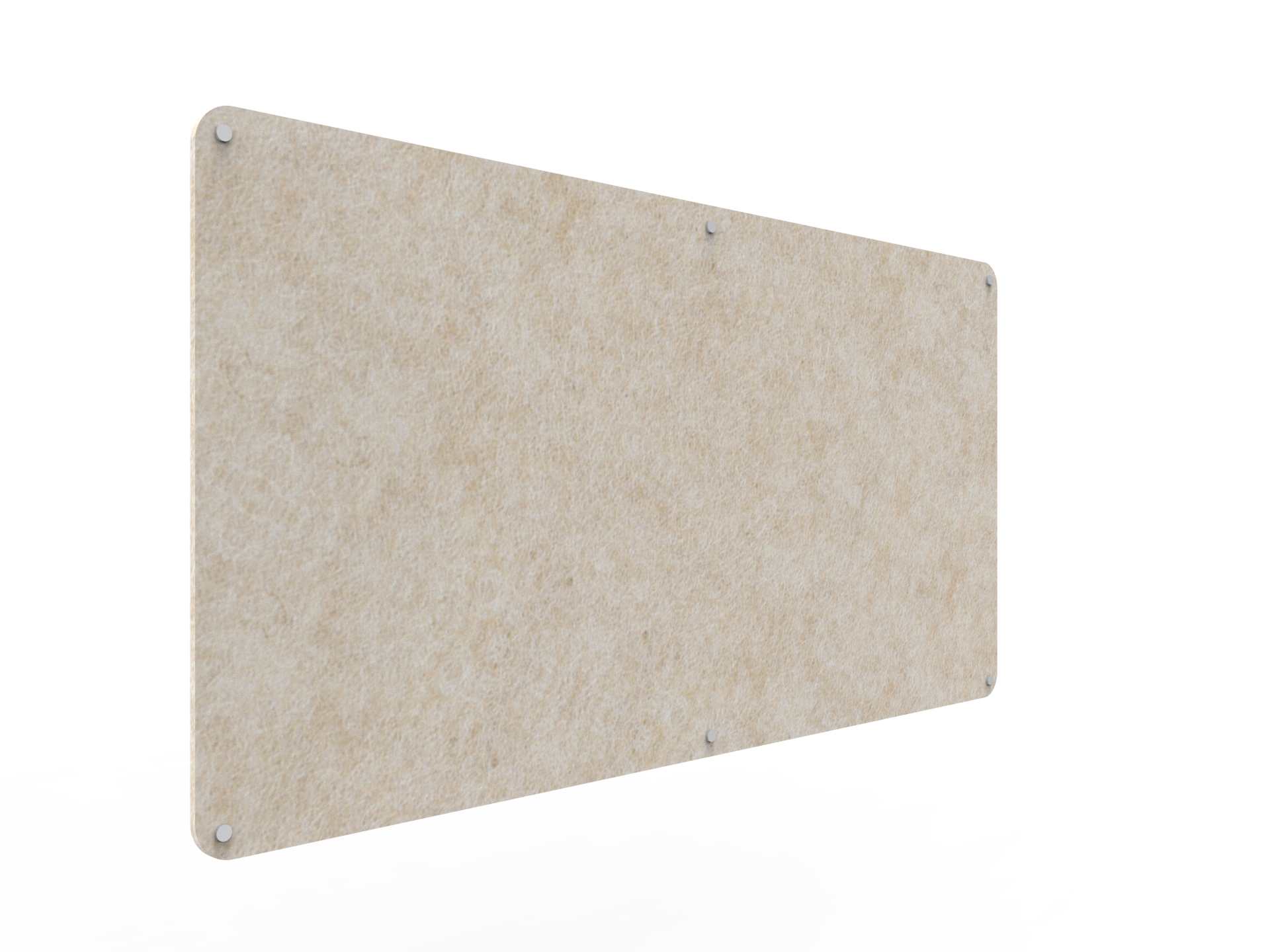 Acouline Frameless Pinboard - 1800mm x 900mm x 12mm T - in Truffle 080 - Image 2