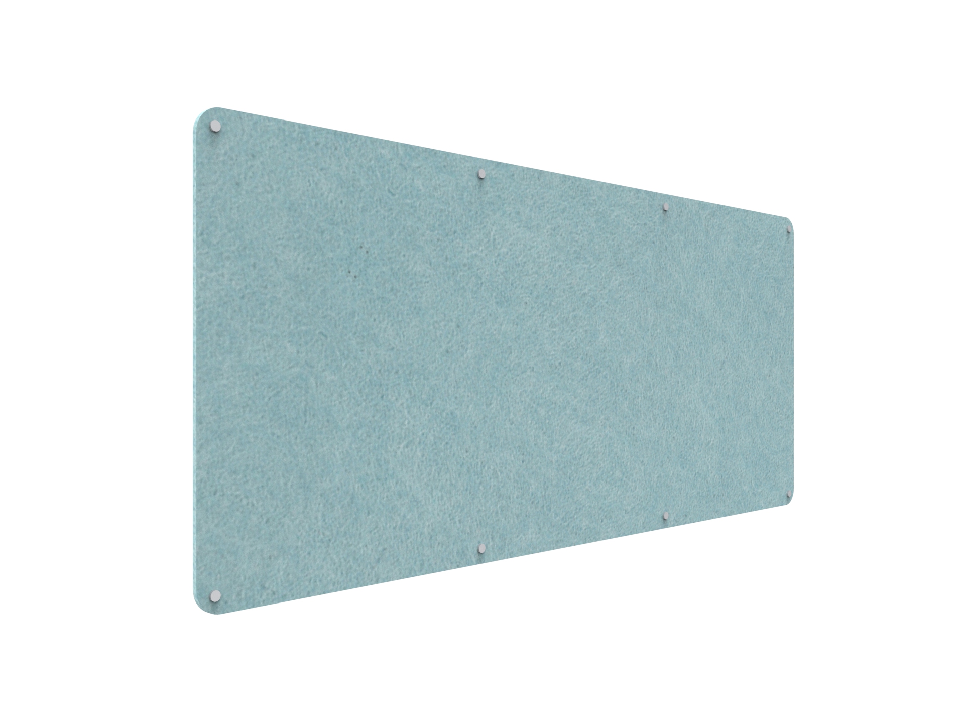 Acouline Frameless Pinboard - 2100mm x 900mm x 12mm T - in Stream 240 - Image 2