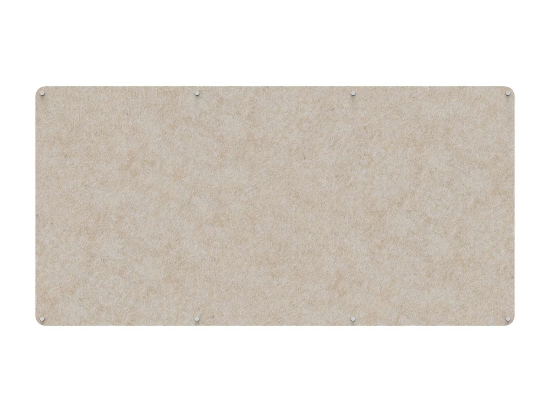 Rapidline Acouline Frameless Pinboard – 2400 x 1200mm, 12mm Thick, Truffle 080