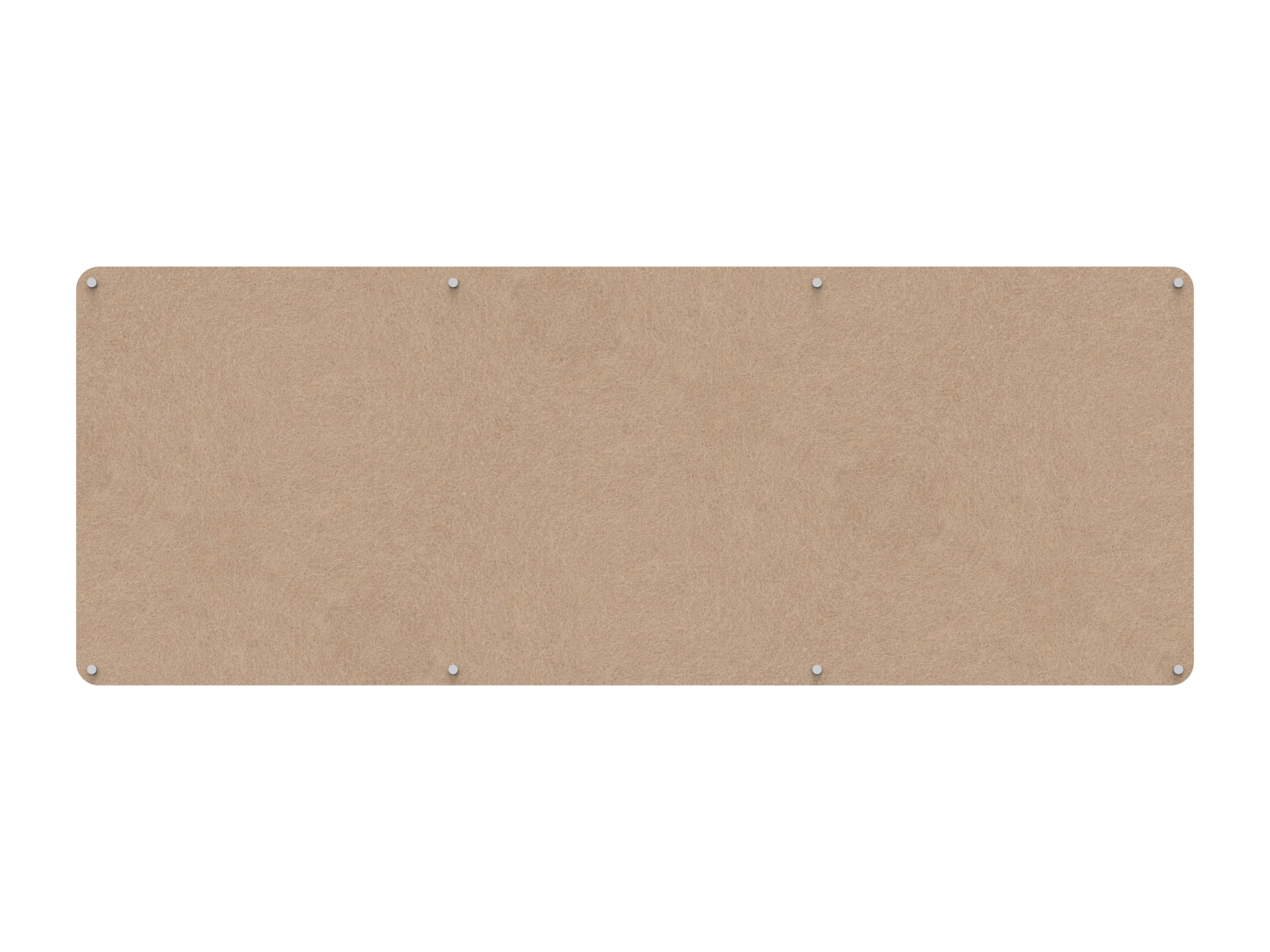 Rapidline Acouline Frameless Pinboard – 2400 x 900mm, 12mm, Clay