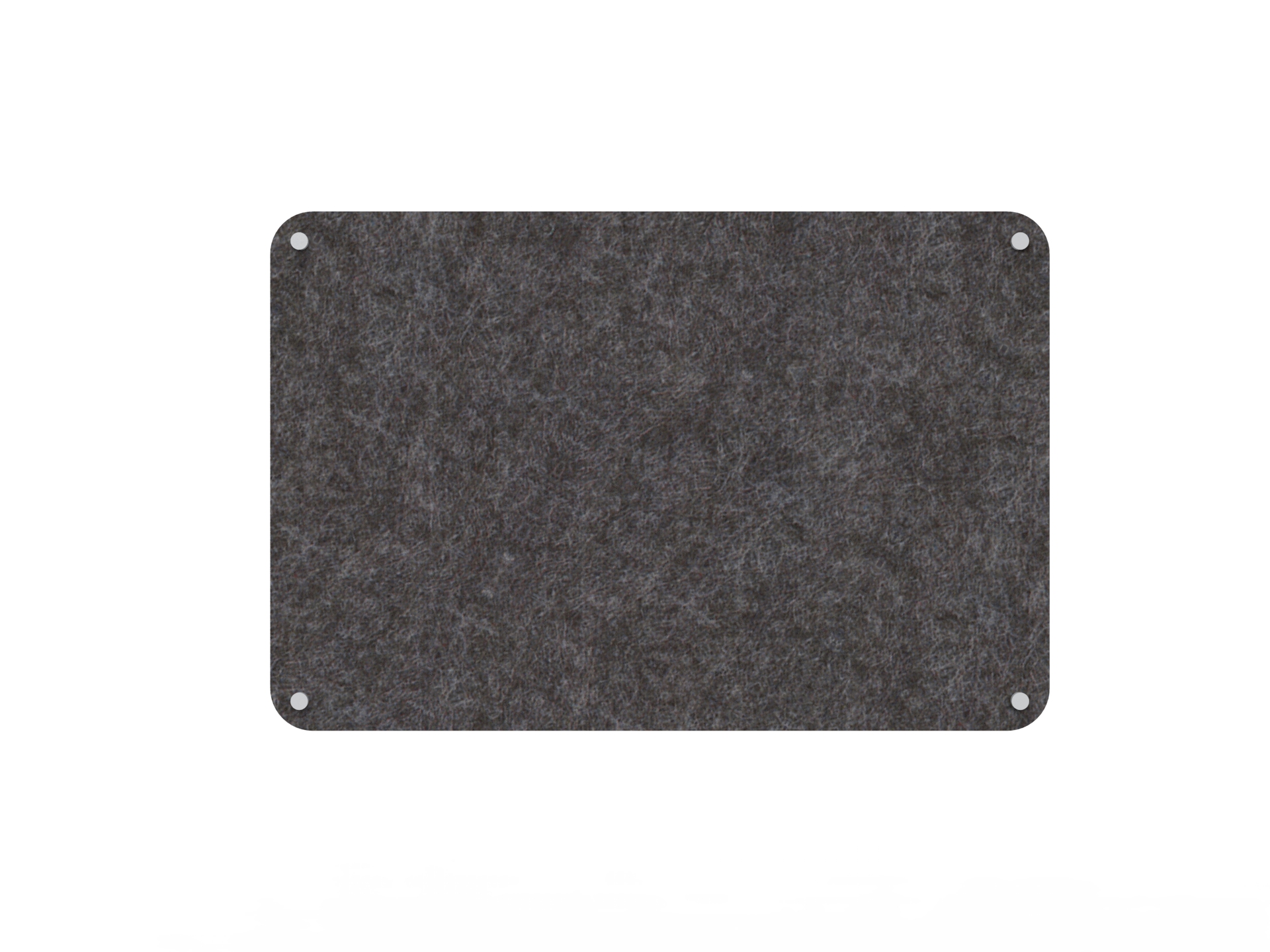 Acouline Frameless Pinboard – 900 × 600mm – Char 040 | Rapidline