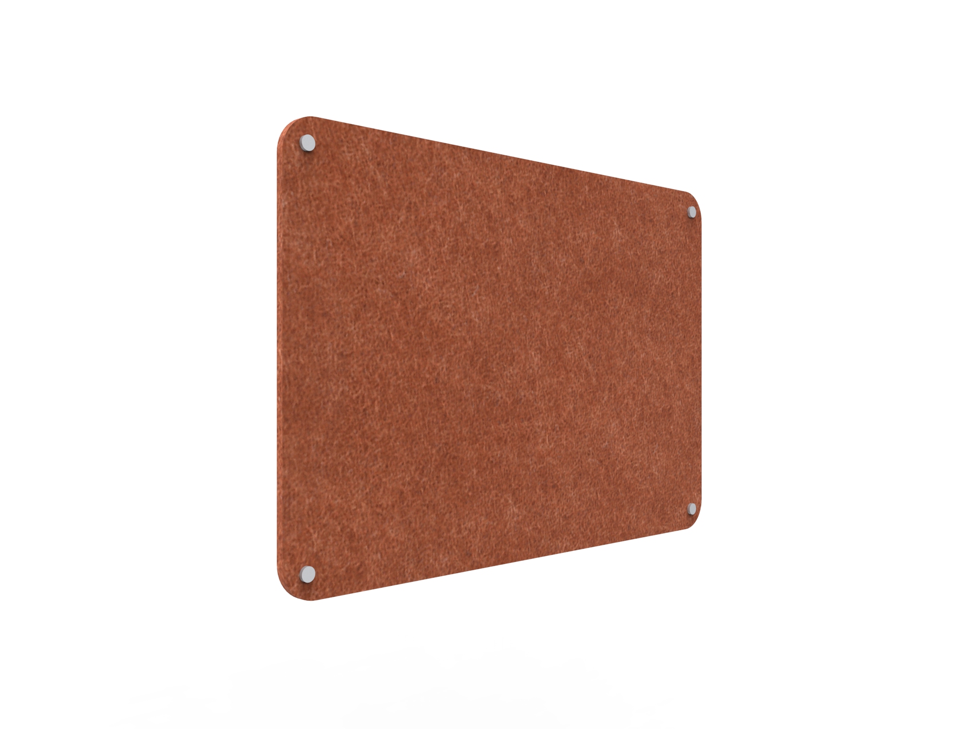 Acouline Frameless Pinboard - 900mm x 600mm x 12mm T - in Ember 120 - Image 2