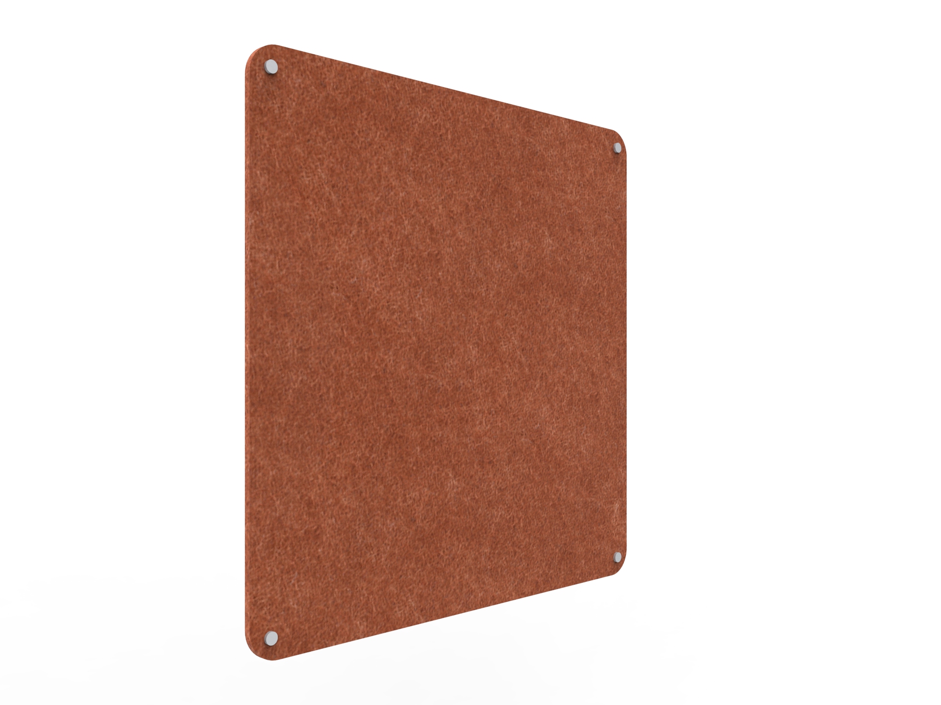 Acouline Frameless Pinboard - 900mm x 900mm x 12mm T - in Ember 120 - Image 2
