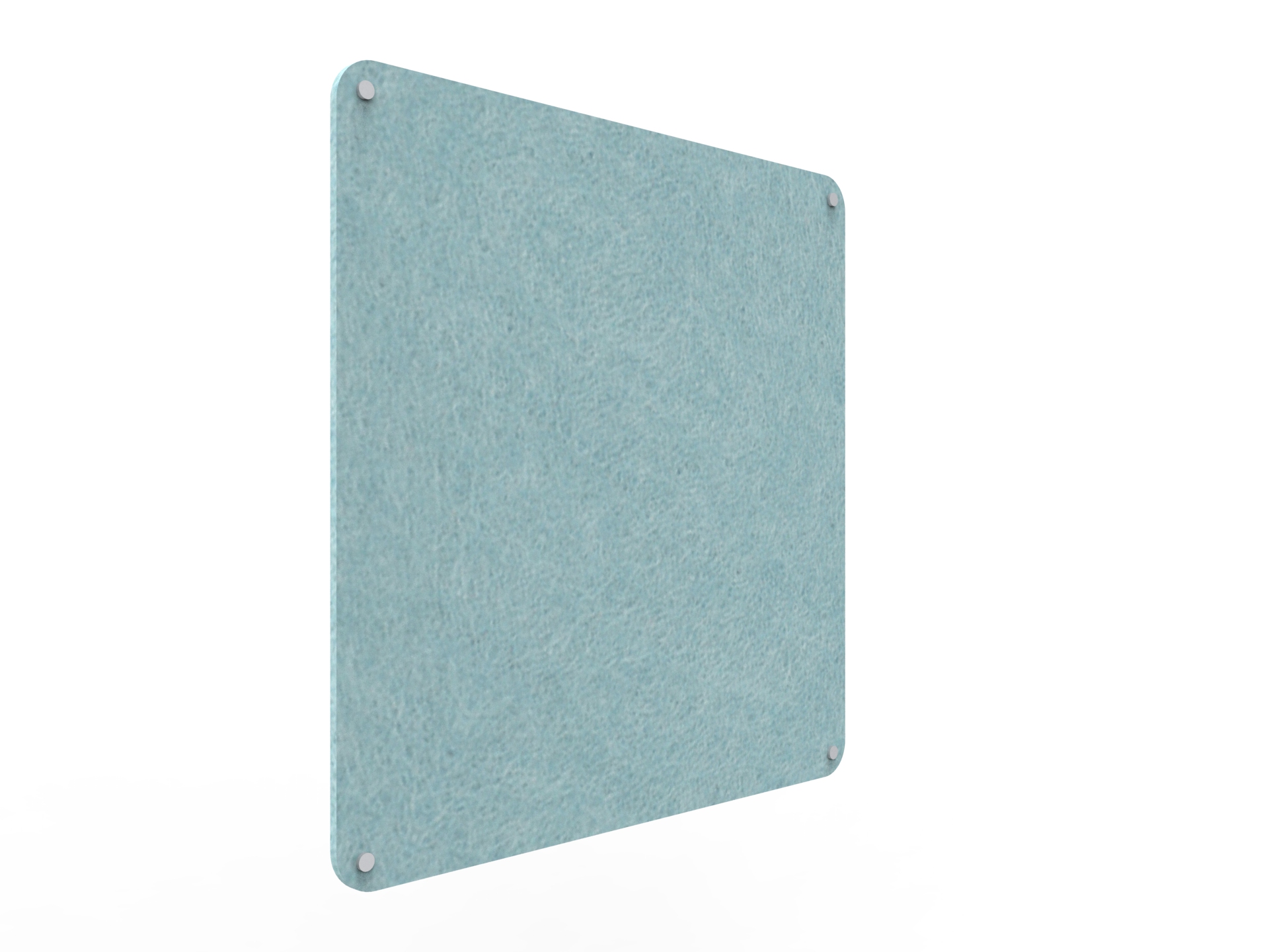 Acouline Frameless Pinboard - 900mm x 900mm x 12mm T - in Stream 240 - Image 2