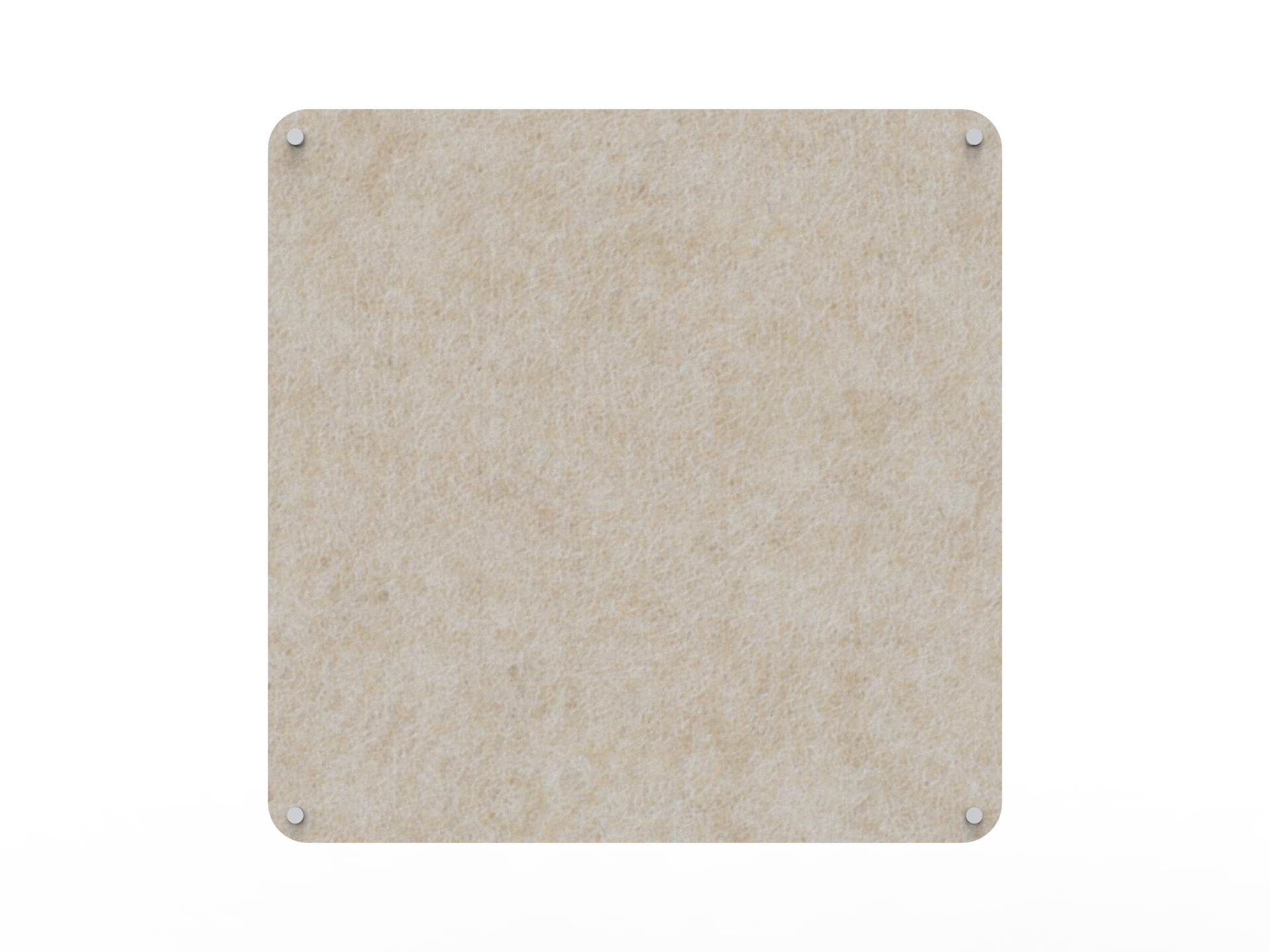 Rapidline Acouline Frameless Pinboard – 900 x 900mm, 12mm Thick, Truffle