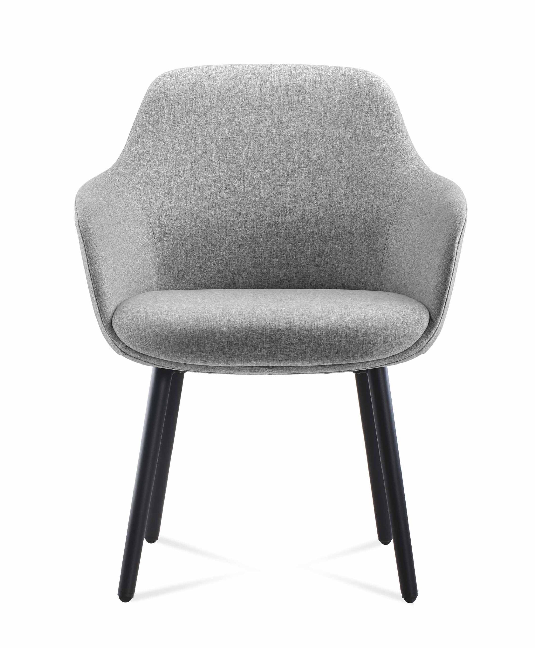 Rapidline Aspen 4-Leg Tub Chair – Light Grey Fabric | Reception & Waiting Room Seating