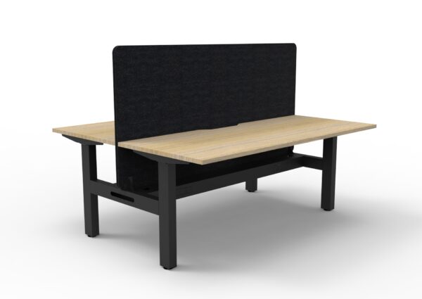 Boost  Static Back to Back Workstation with Screen and Cable Tray