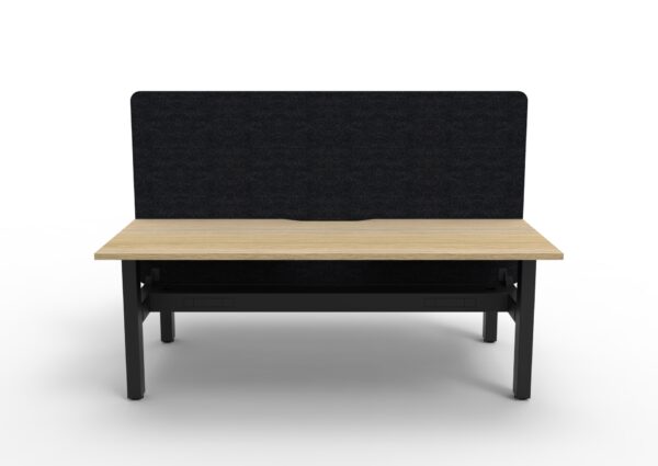Boost  Static Back to Back Workstation with Screen and Cable Tray - Image 2