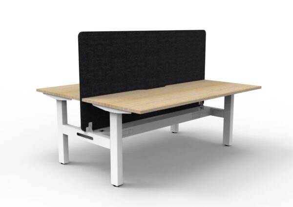 Boost  Static Back to Back Workstation with Screen and Cable Tray