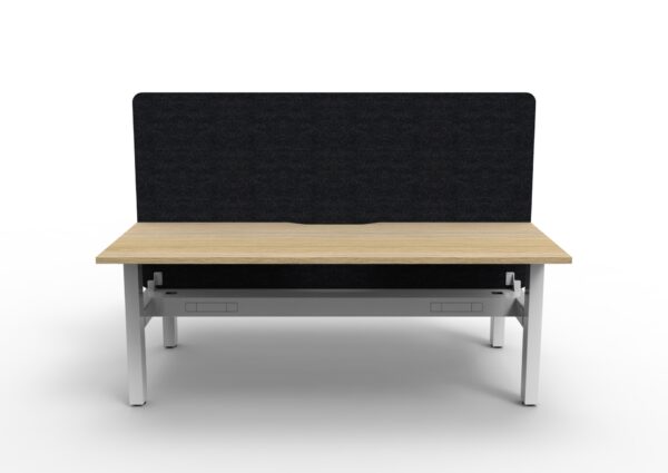 Boost  Static Back to Back Workstation with Screen and Cable Tray - Image 3