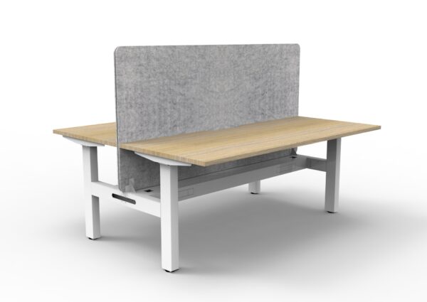 Boost  Static Back to Back Workstation with Screen and Cable Tray