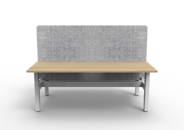 Boost  Static Back to Back Workstation with Screen and Cable Tray - Image 2