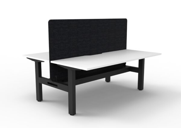 Boost  Static Back to Back Workstation with Screen and Cable Tray