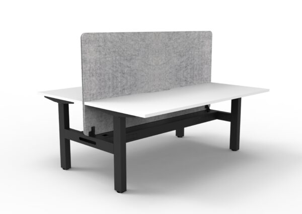 Boost  Static Back to Back Workstation with Screen and Cable Tray
