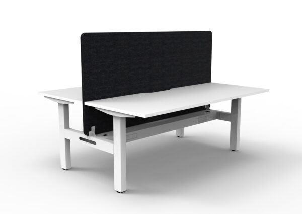 Boost  Static Back to Back Workstation with Screen and Cable Tray