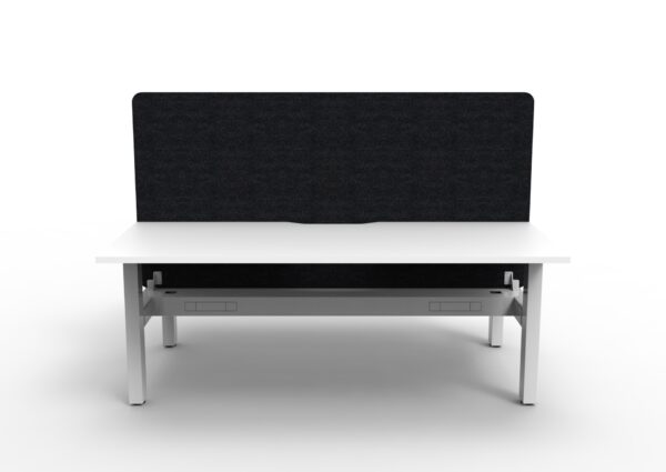Boost  Static Back to Back Workstation with Screen and Cable Tray - Image 3