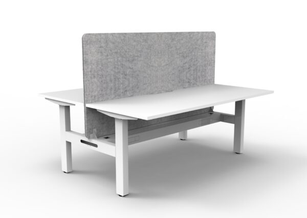 Boost  Static Back to Back Workstation with Screen and Cable Tray