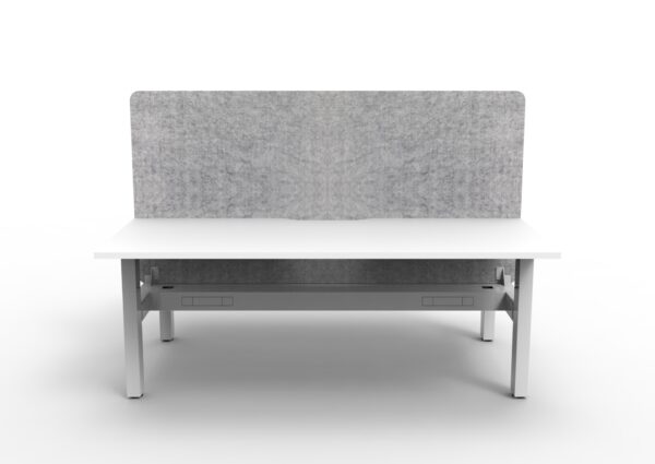 Boost  Static Back to Back Workstation with Screen and Cable Tray - Image 3
