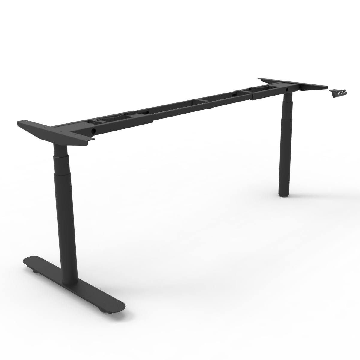 RAPIDLINE Halo+ Executive Height Adjustable Desk Frame – Black Satin | 10-Year Warranty