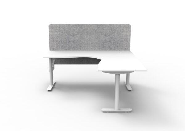 Halo Static Corner Workstation with Screen - Image 3