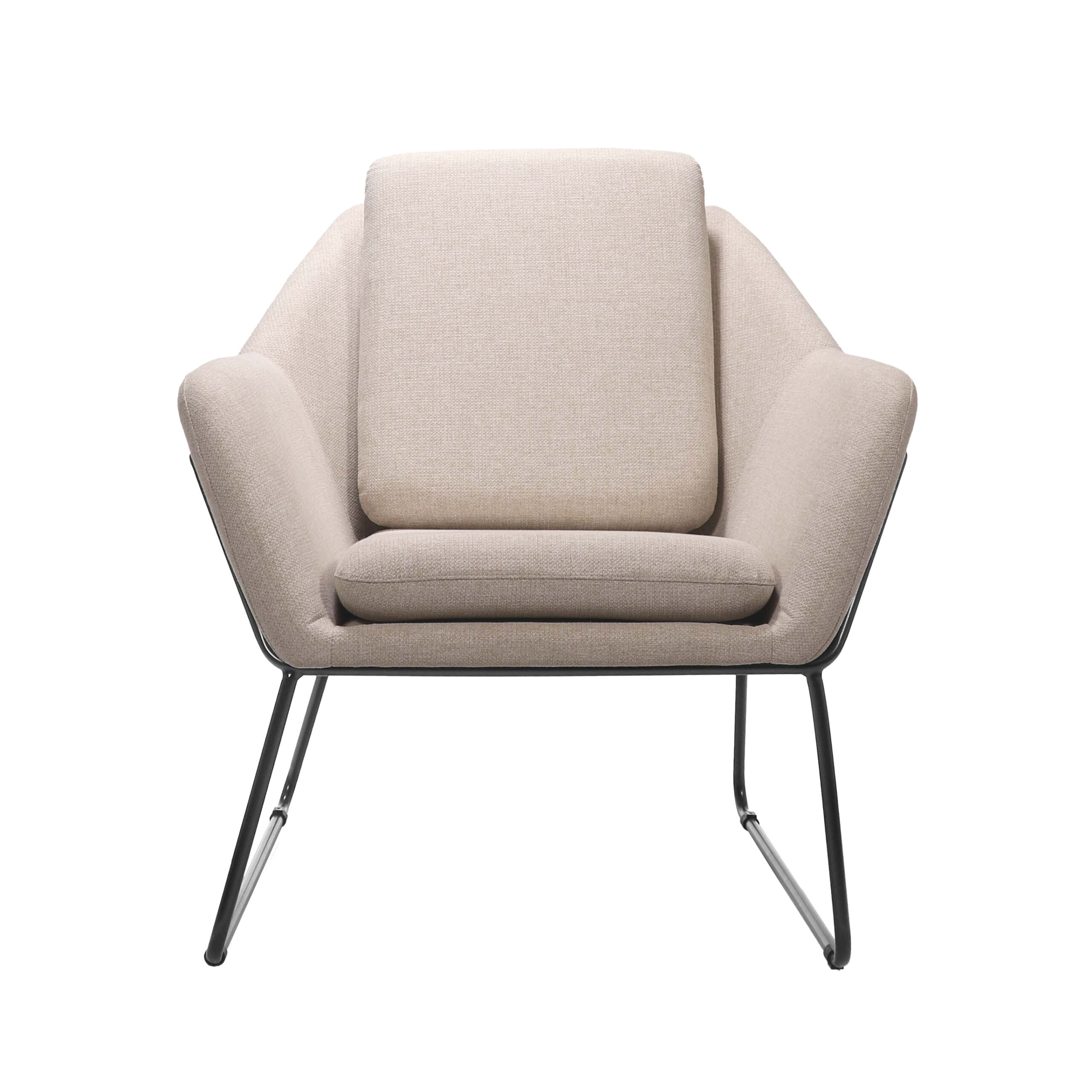 Rapidline Cardinal Single Seater Arm Chair – Stone 102 Fabric | 5-Year Warranty