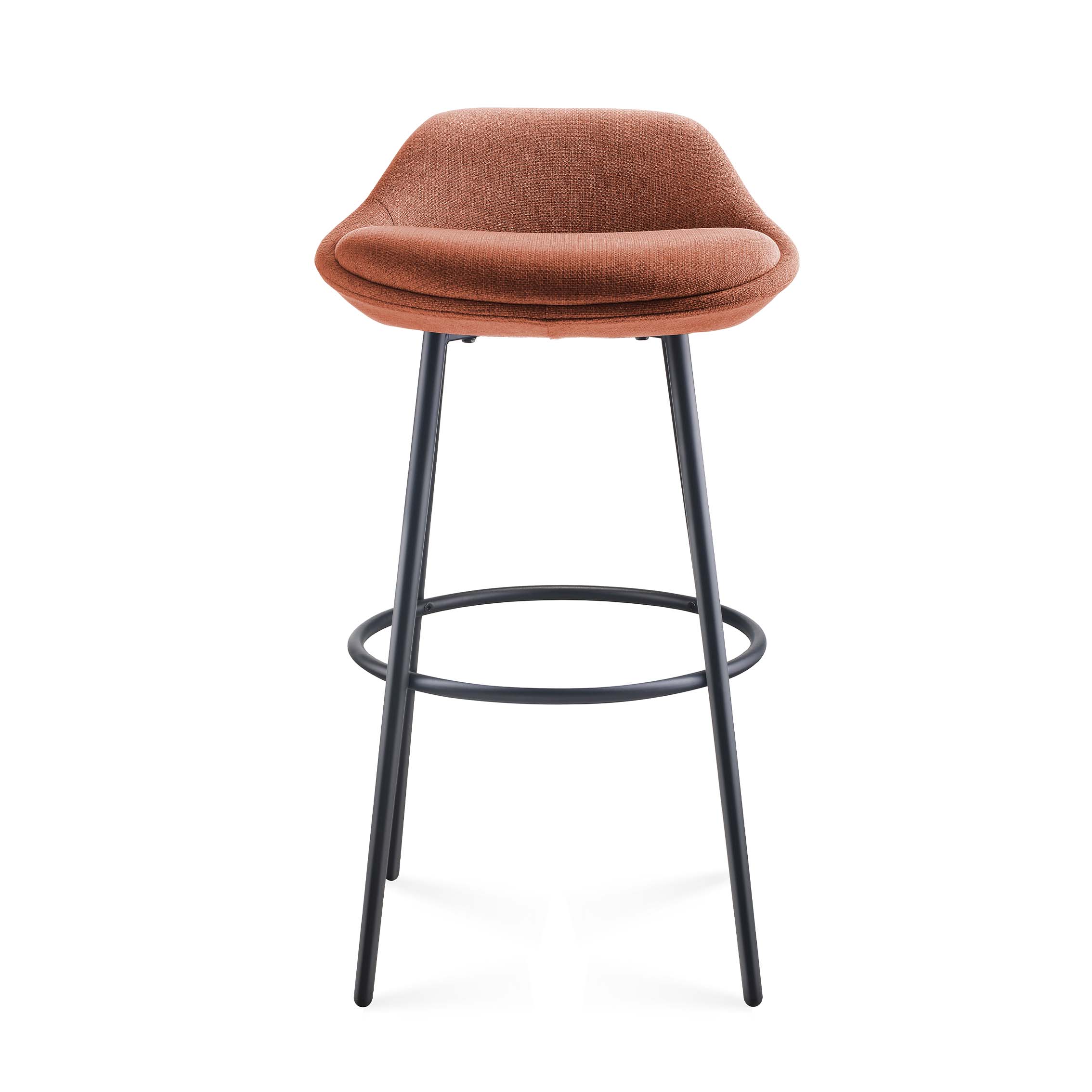 Eros Bar Stool – Rust Fabric | Rapidline
