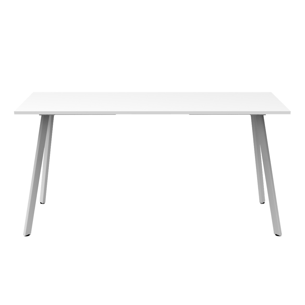 Rapidline Eternity High Bar Table – 2100mm W x 750mm D x 1050mm H | Natural White Top, White Satin Base