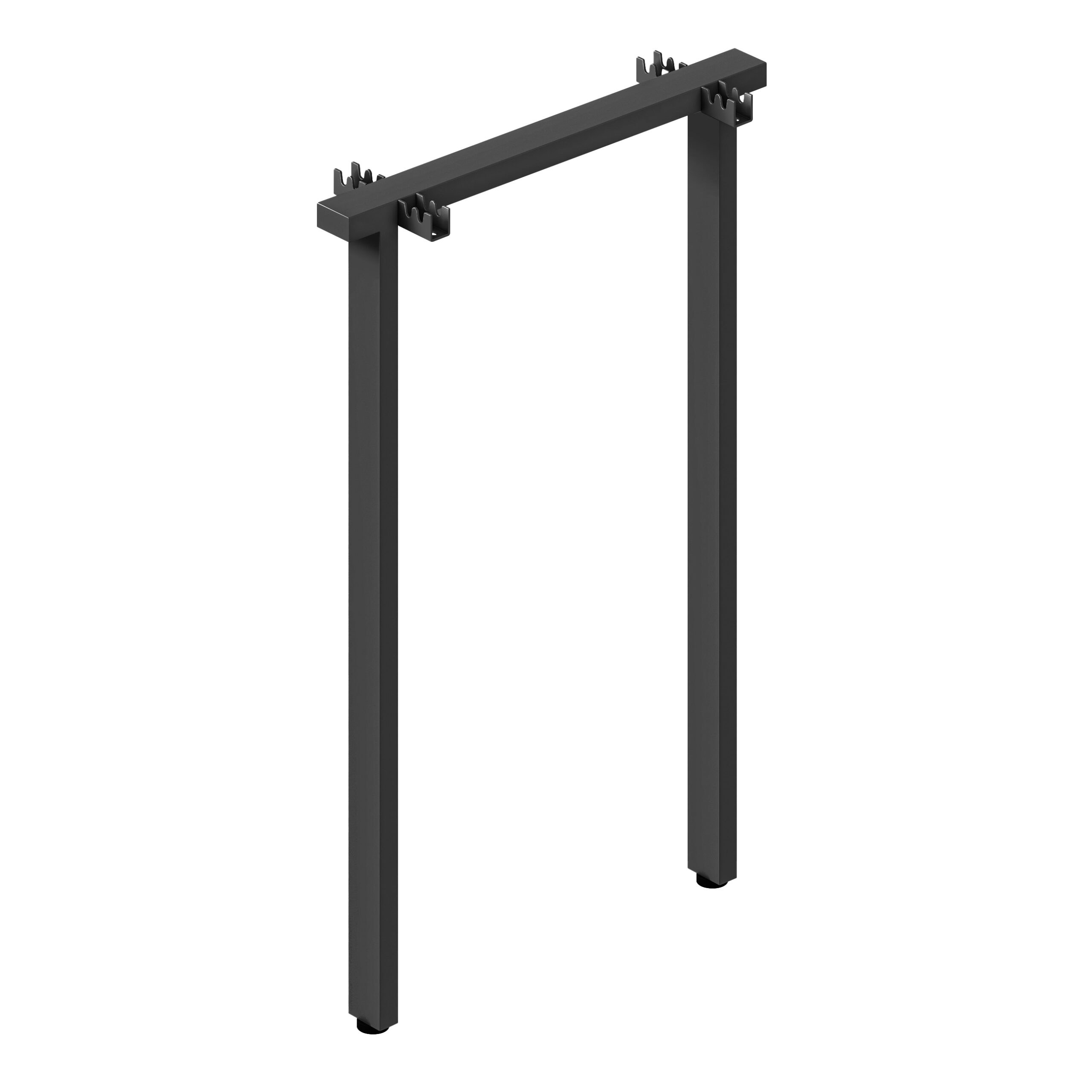 Rapidline Eternity High Bar Leg Set – Black Powdercoat (2 x 45° Angled Legs)