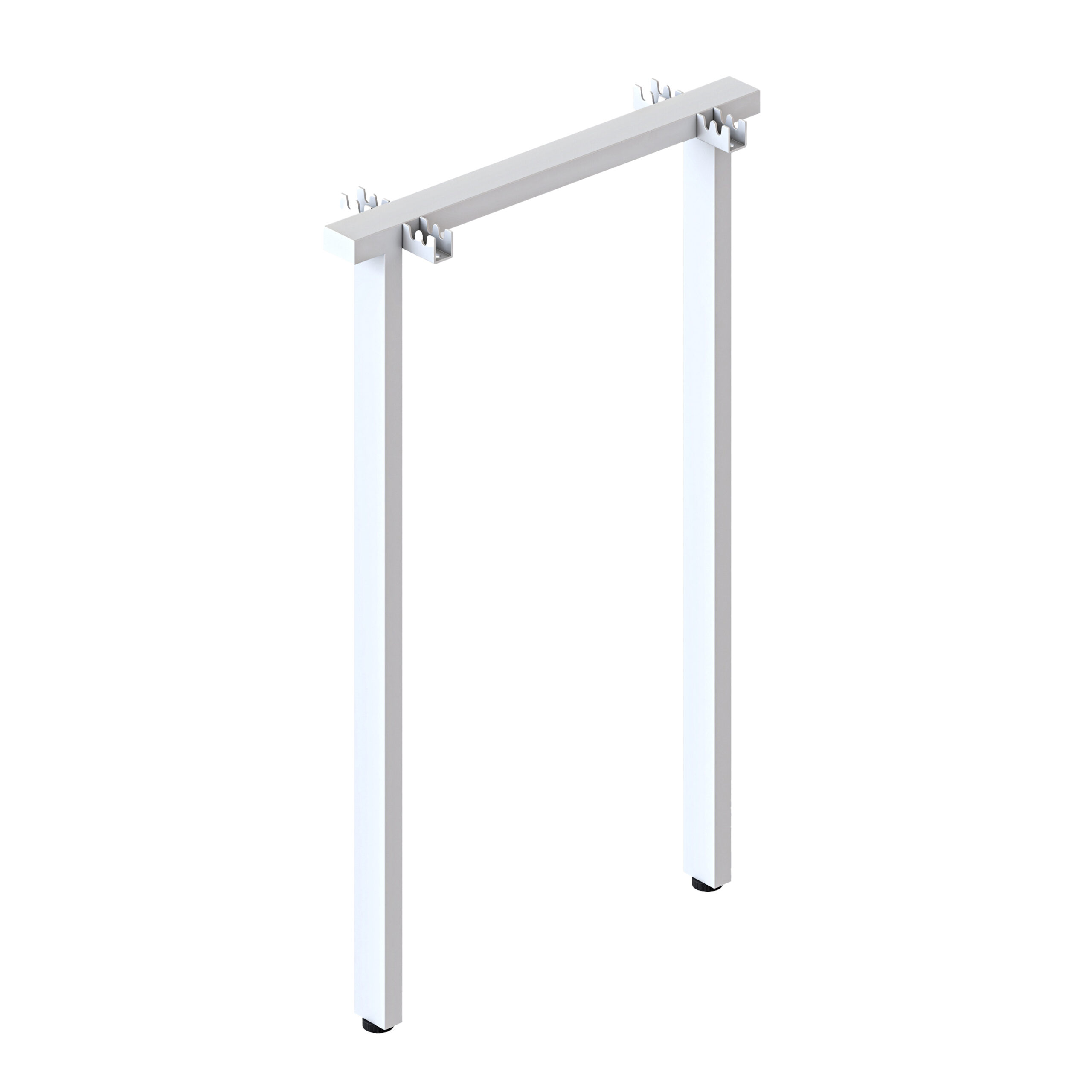 Rapidline Eternity High Bar Leg Set – White Powdercoat (2 x 45° Angled Legs)