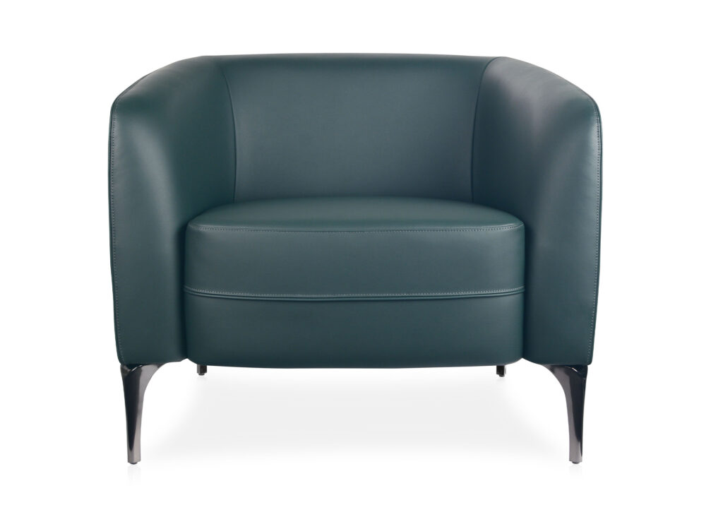 Rapidline Liso 1-Seater Lounge Chair – Commercial-Grade PU Leather, 70,000 Martindale, 3-Year Warranty
