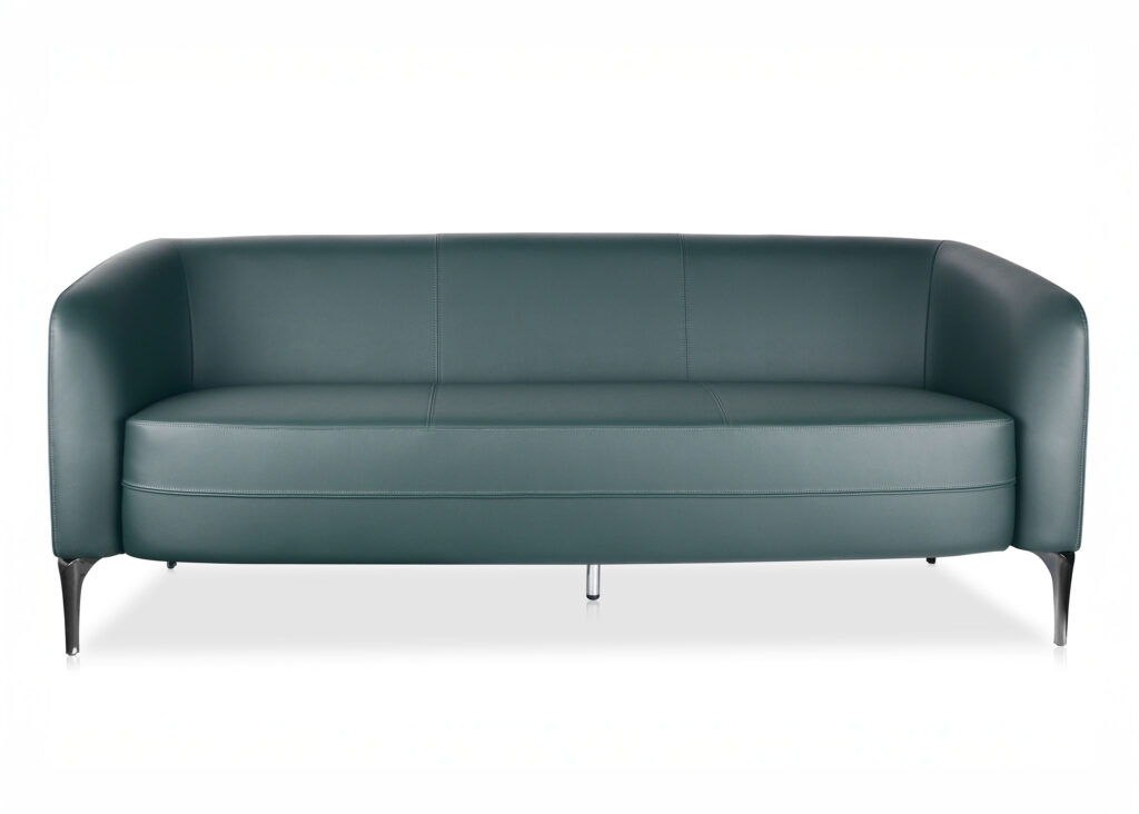 Liso 3 Seater Lounge | Commercial PU Leather, 70,000 Martindale | Rapidline