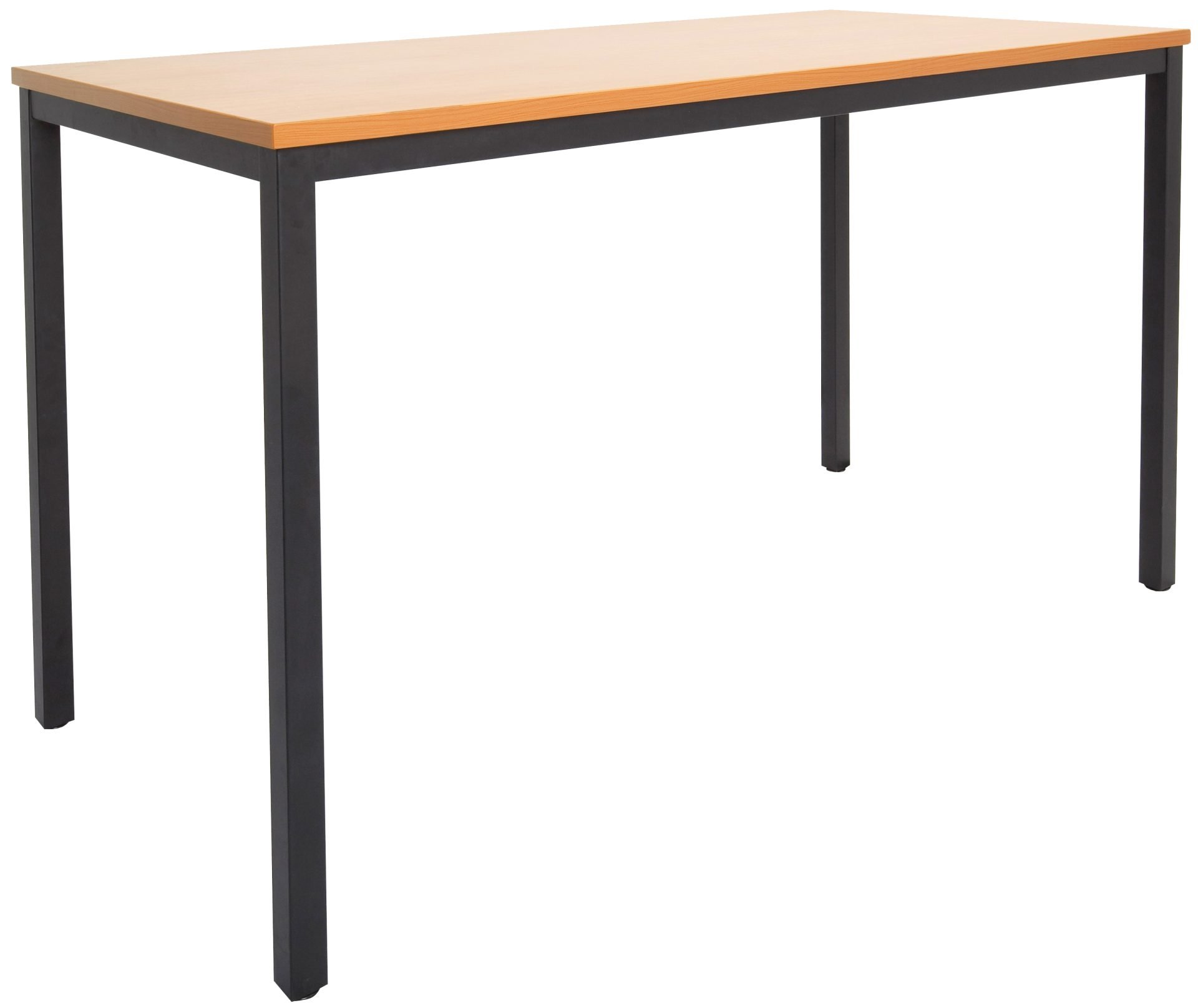 Rapidline Drafting Height Steel Frame Table – 1800×900mm, Beech Top & Black Powder-Coated Frame