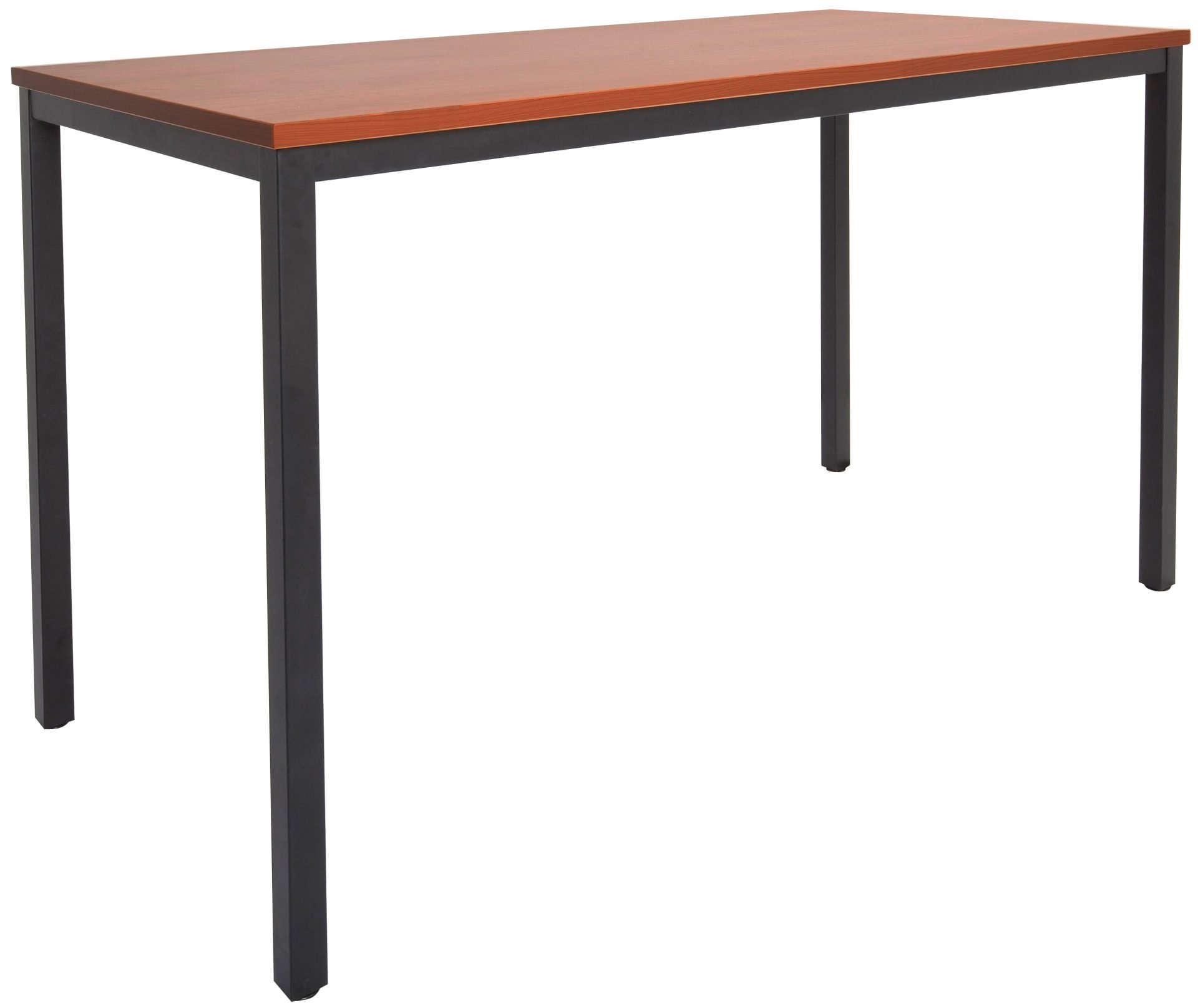 Rapidline Drafting Height Steel Frame Table – 1800×900mm, Cherry Top & Black Powder-Coated Frame
