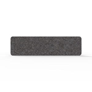 Rapidline Acouline Desk Mounted Screen – Char 040, 24mm Thick, 1490mm W × 400mm H