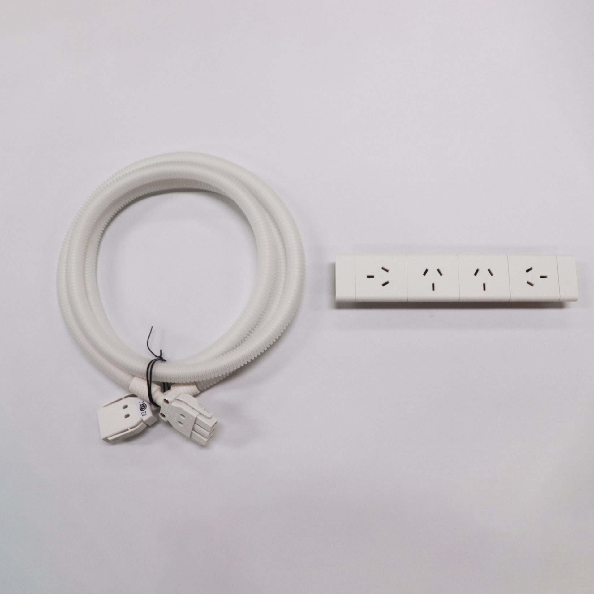 Rapidline Boost+ Power & Data | 4× GPO | White | Suits 1800mm Workstations
