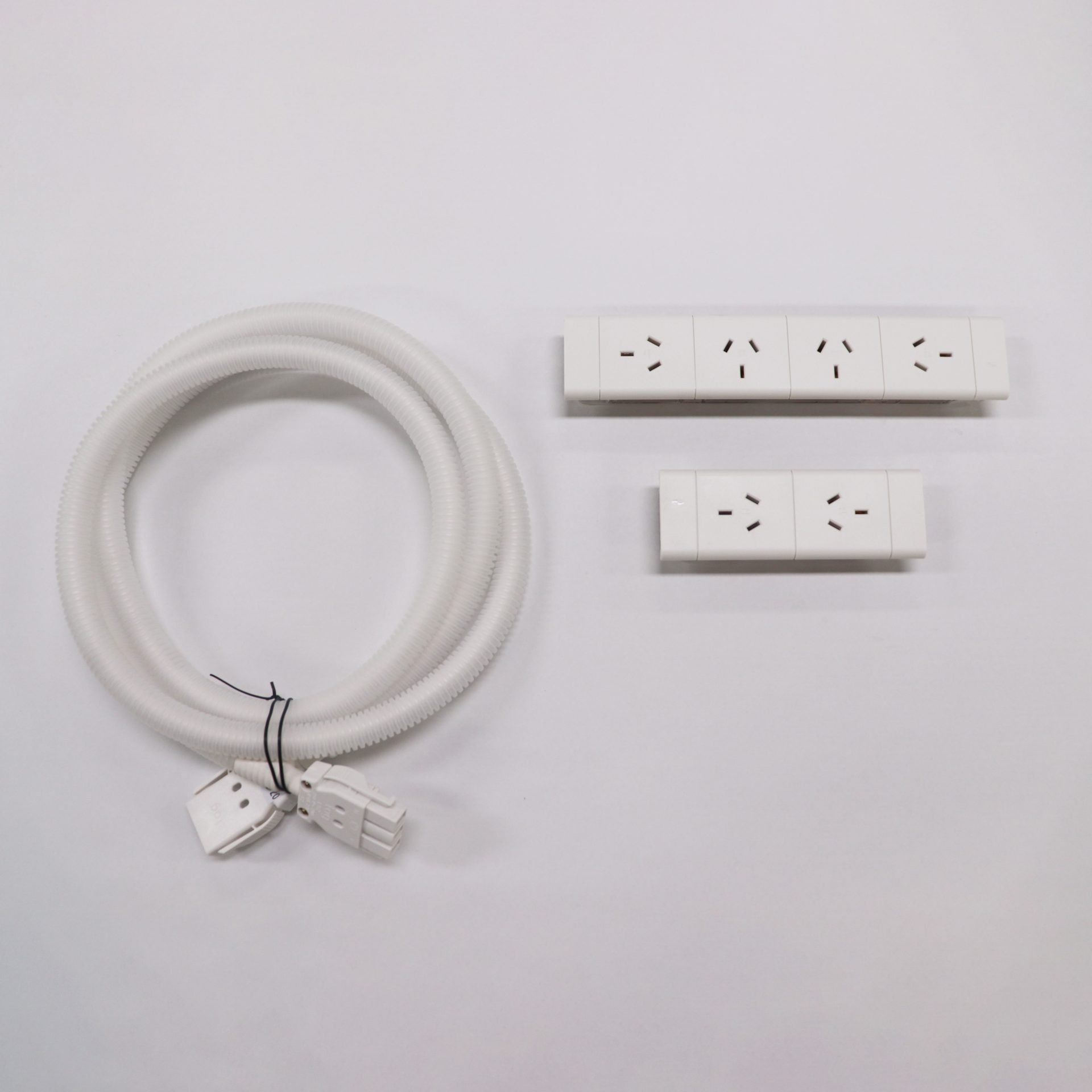 Rapidline Boost+ Power & Data – 6 GPO, White, Suits 1800mm Workstations