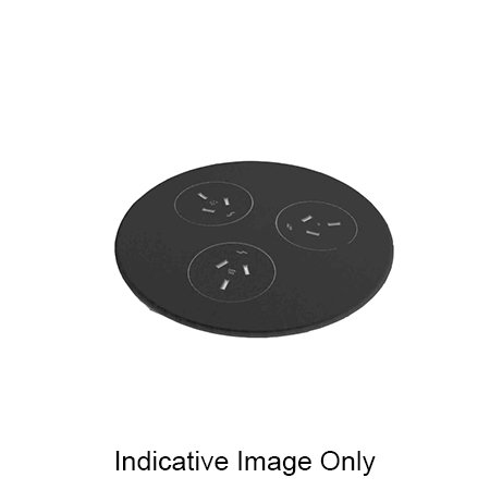 Rapidline CMS Blinky Charging Station | 3 GPO Outlets | Black | 500mm Tag Connector Lead