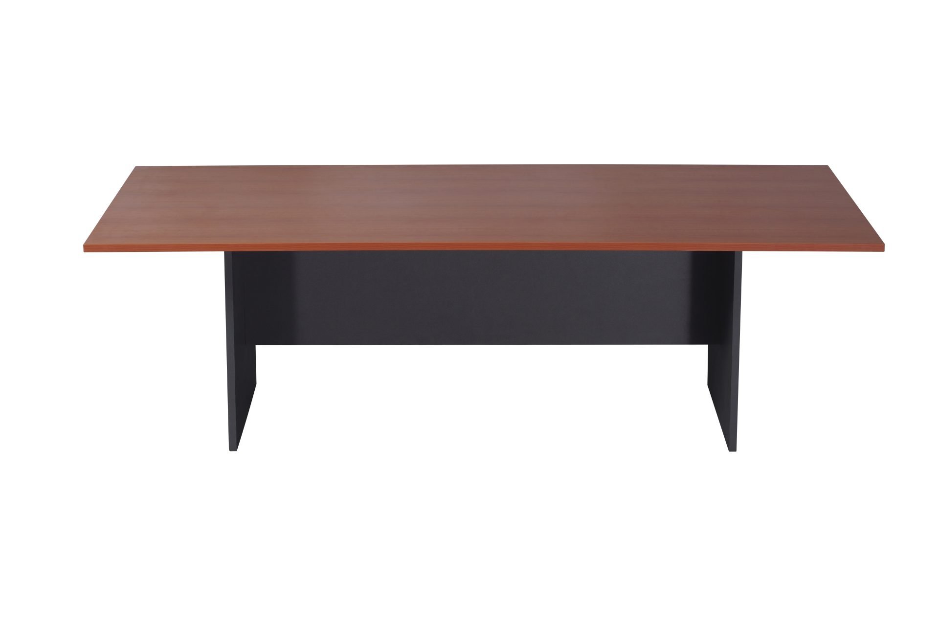 Rapidline Rapid Worker Boardroom Table – 2400 x 1200mm, Cherry Top, Ironstone Base | 5-Year Warranty