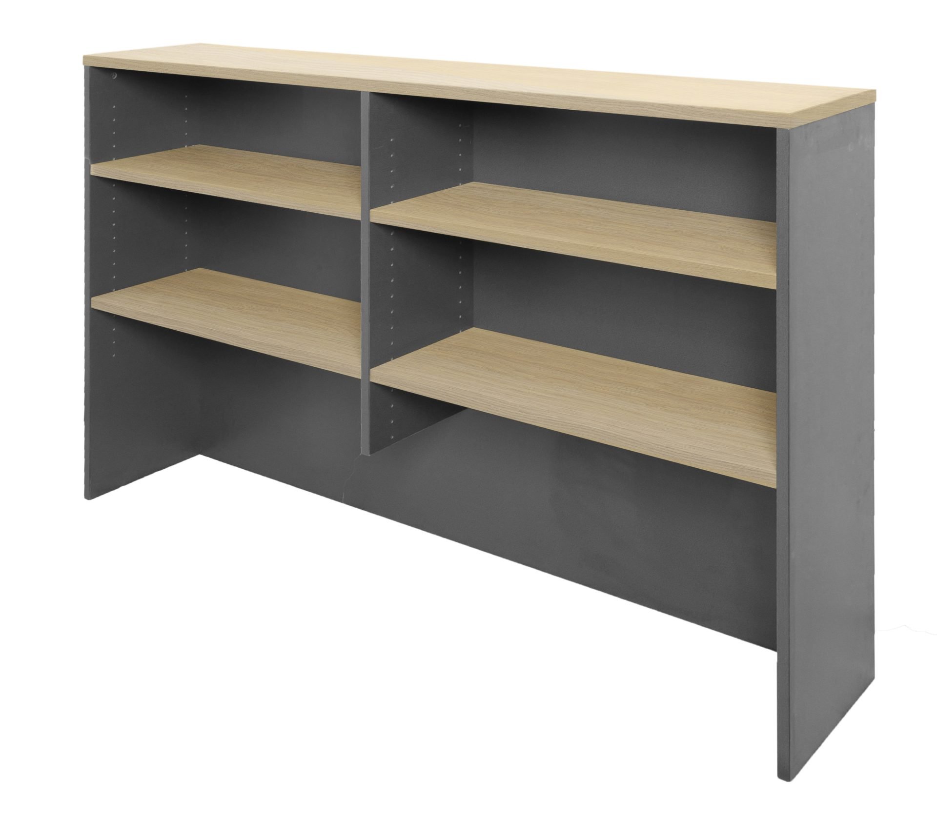 Rapidline Rapid Worker Hutch – Natural Oak & Ironstone | 1200 x 1070 x 315mm