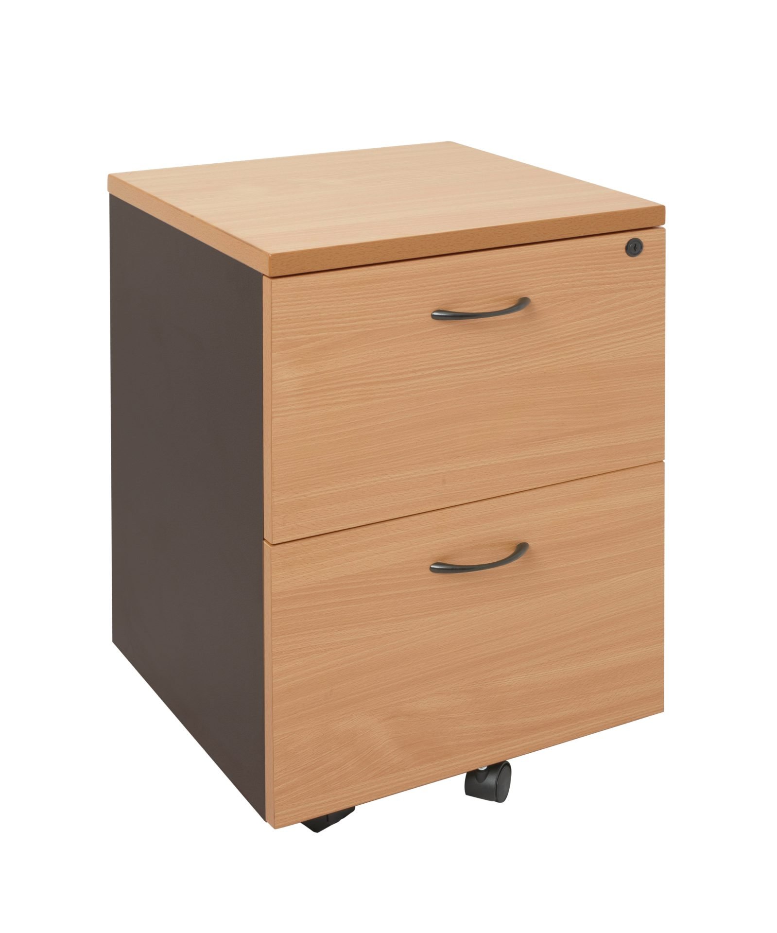 Rapidline Rapid Worker Mobile Pedestal – Two Filing Drawers, Beech & Ironstone
