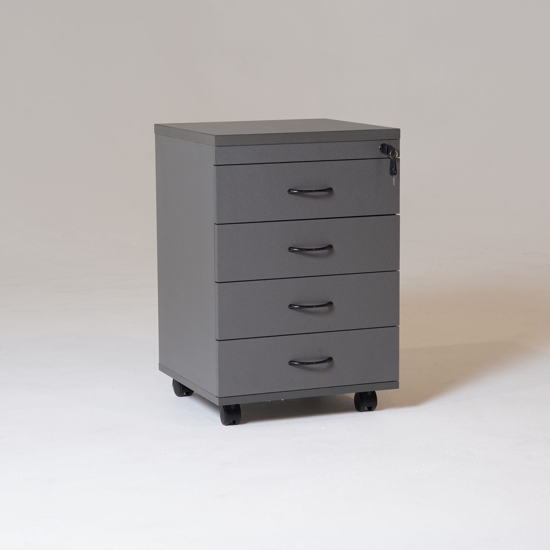 Rapidline Rapid Worker Mobile Pedestal – Four Personal Drawers, Ironstone