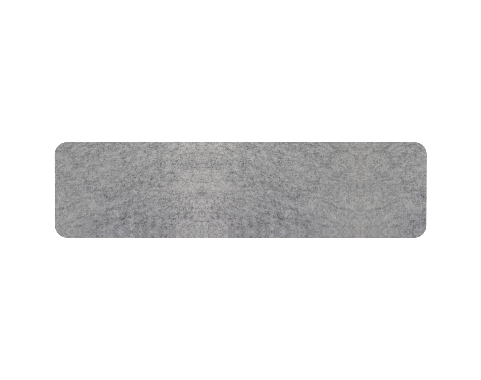 Rapidline Desk Mounted Eco Panel Screen – Marble Grey | 1500mm W x 384mm H | Frameless, Radial Corners