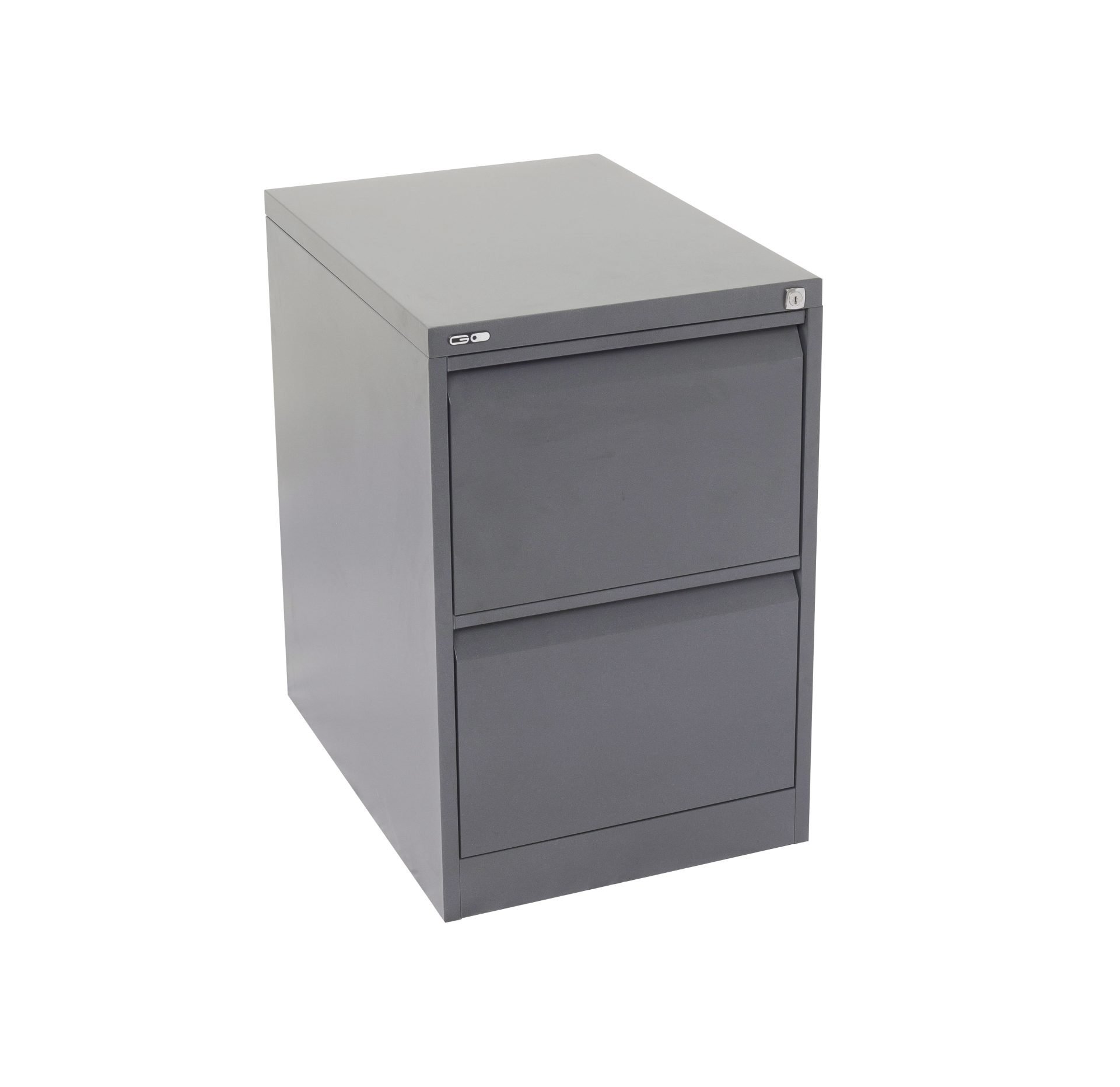 GO Vertical Filing Cabinet – 2 Drawer, Graphite Ripple | Rapidline